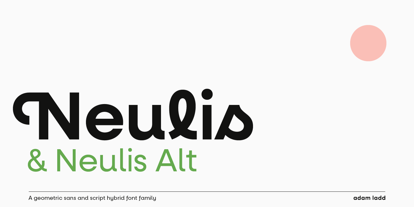 Ejemplo de fuente Neulis Medium Italic